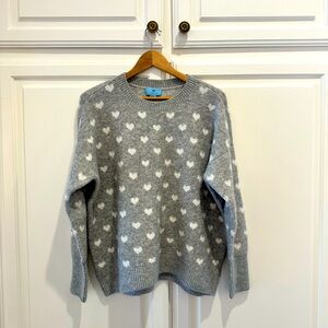 Cece Oversized Hearts Sweater